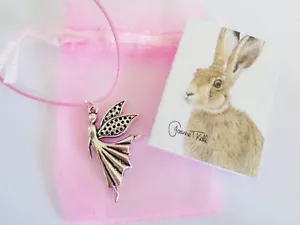 'FAIRY' PENDANT / NECKLACE - GIFT PACKAGED BY WILDLIFE ARTIST WITH CARD INCLUDED - Picture 1 of 3