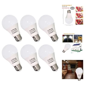 12V LED Light Bulb 7W 630Lm Low Voltage E26 Base 6000K Daylight White AC/DC 1... - Picture 1 of 7