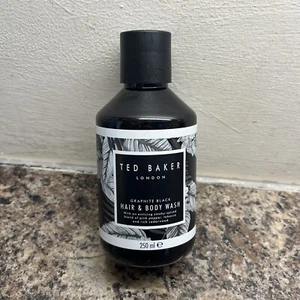 Ted Baker Graphite Black Hair & Body Wash 250ml Pepper Cedarwood Scent - Picture 1 of 5