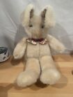 Vintage Dakin 1991 Plush Bunny Tan With Flower Print Collectable