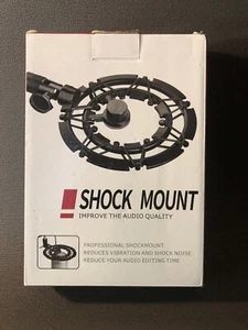 Sunmon Shock Mount For Microphone Black Vibration Isolator Mic Stand Recording - Picture 1 of 8