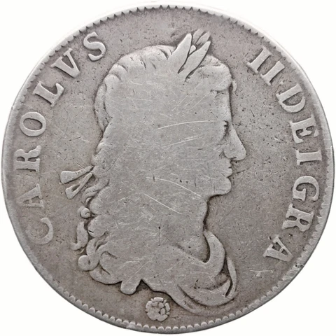 1662 Crown Charles II Coin UK Silver (MO3683-) Cover