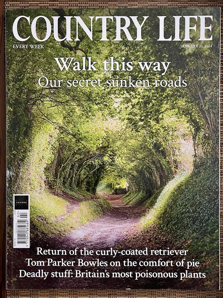 Country Life Magazine 10th Jan 2024 (Issue 2) Mint Cond. “Secret Sunken Roads” - Image 1 of 1