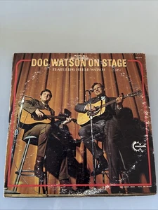'71 Doc Watson LP DOC WATSON ON STAGE--LIVE ALBUM Vanguard VSD-9/10 ORIG. PRESS. - Picture 1 of 5
