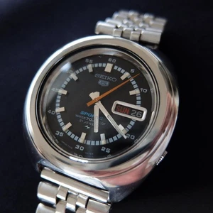 Reloj deportivo SEIKO 5 7019 7050 automático caja de acero inoxidable vintage - Imagen 1 de 10