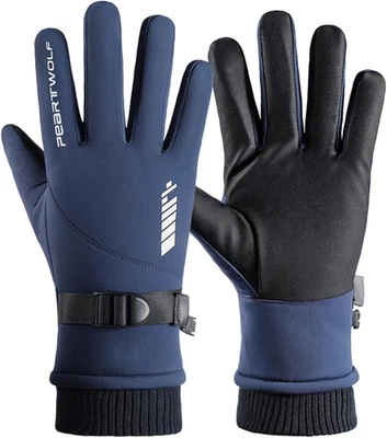 THESTRIVEN Skihandschuhe Wasserdichte Fahrradhandschuhe Touchscreen Winterhandschuhe Warm H