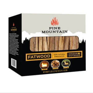 StarterStikk 100% Natural Fatwood Firestarting Sticks, 5 Pound Natural Firest... - Picture 1 of 3