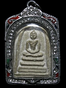 Phra Somdej LP Nak Wat Rakang Pim Thevada Sangkhati 1942-1952 Buda Tailandés Amuleto - Imagen 1 de 11