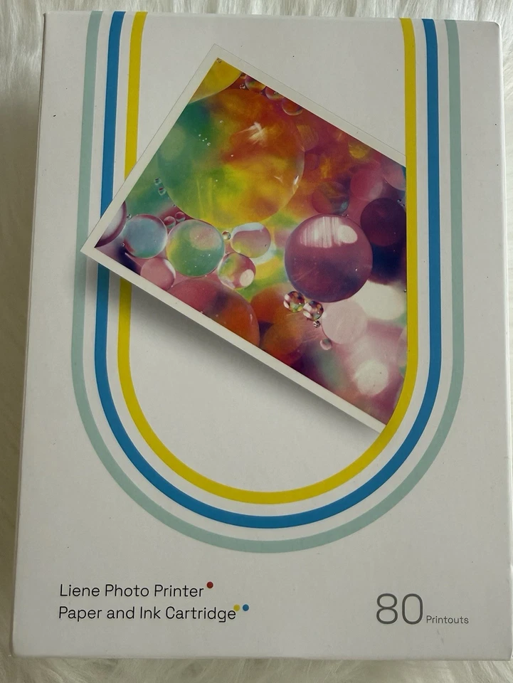 Liene Amber M100/M200 4X6" Photo Printer 80 Sheets Photo Paper & 2 Ink Cartridge - Image 1 of 2
