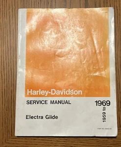 Harley-Davidson Electra Glide 1959-1969 manual de servicio (AMC) 99482-69 ¡Buen estado! - Imagen 1 de 10