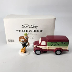Dept 56 - Village News Delivery - Original Snow Village-54593-Set of 2, in BOX - Picture 1 of 9