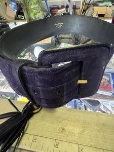 Salvatore Ferragamo 5606 Blue/Purple Suede Leather 34” Women's Belt See Pics - Bild 1 von 5