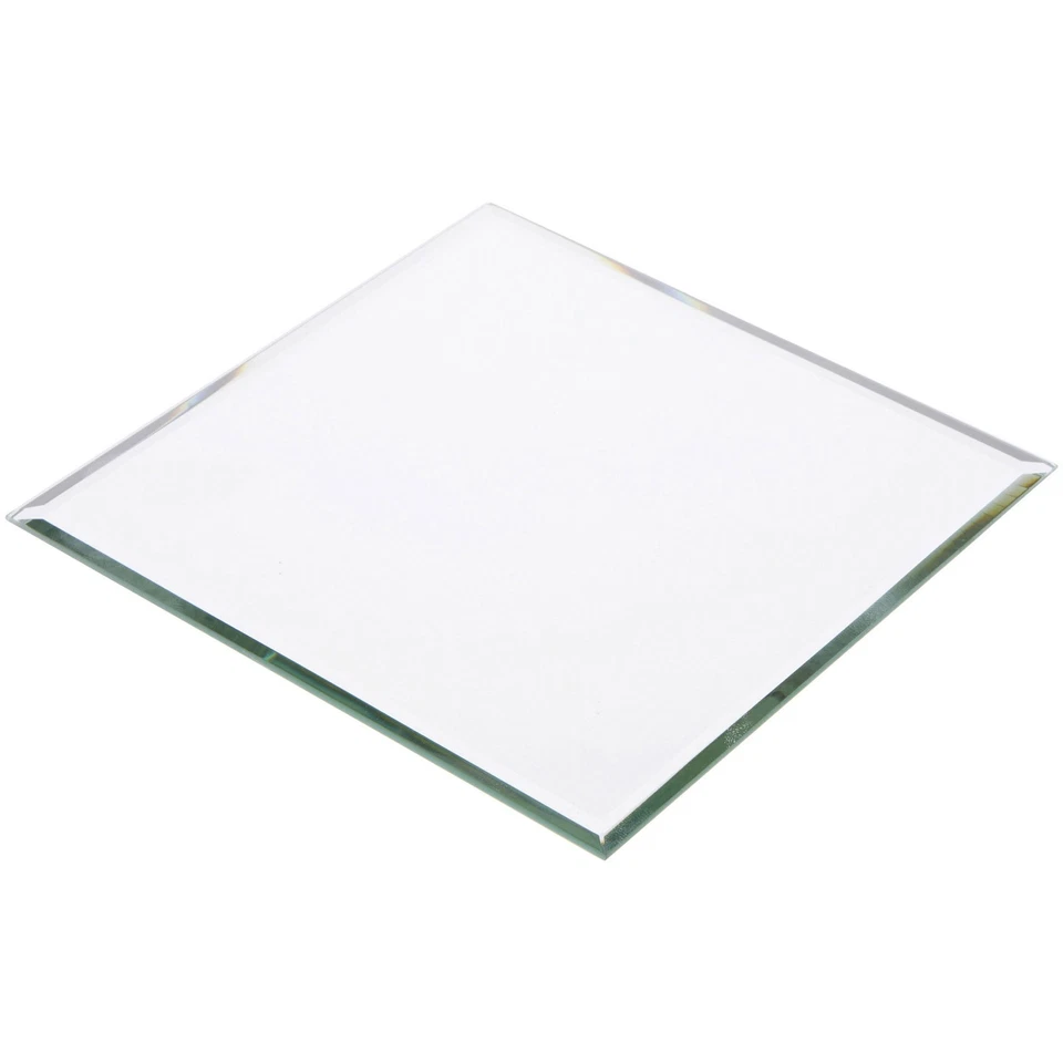 Plymor 6" Square, 3mm Thick Beveled Glass Mirror - Image 1 of 1
