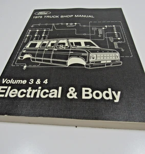 Original  1975 Ford Electrical  Body Volume 3  & 4 Shop Truck Manual Repair #BS - Picture 1 of 6