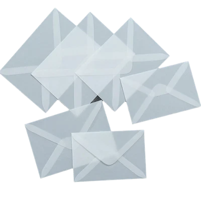 10PCS European Style Translucent Envelope 10pcs/Set Postcard Envelope - Image 1 of 4