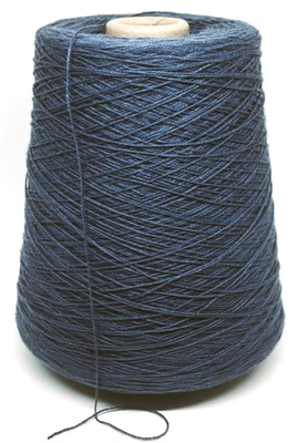 MOONLIGHT BLUE 8/2 Cotton cone yarn weave knit crochet 3360 ypp, 1 full pound - Image 1 of 2