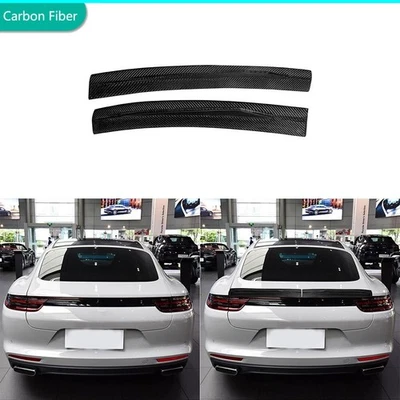 Carbon Fiber Rear Trunk Spoiler Wing Cover For Porsche Panamera Turbo 971 18-21 - Изображение 1 из 4