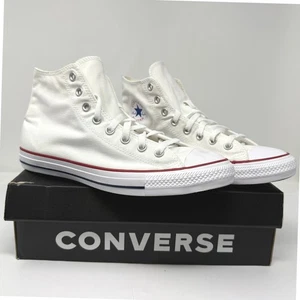 Converse All Star Hi Optical weiß Canvas Turnschuhe Herren Größe 8,5 Schuhe NEU - Bild 1 von 9