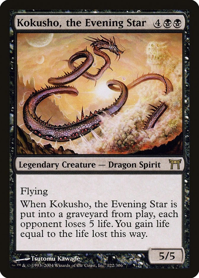 MTG Kokusho, the Evening Star  - Champions of Kamigawa #122 - Image 1 of 1