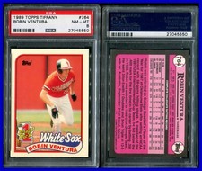 PSA 8 1989 Topps Tiffany #764 Robin Ventura RC Chicago White Sox
