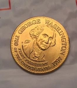 1992 SHELL PRESIDENTIAL COLLECTOR COINS. - George Washington - Picture 1 of 4