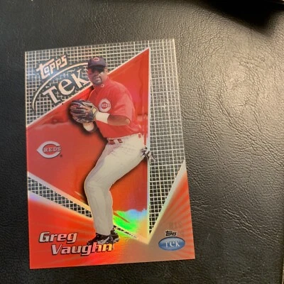C32c 1999 Topps Tek #21b Greg Vaughn Cincinnati Reds￼￼￼,￼pattern￼ 30 - Image 1 of 2