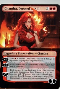 Chandra, Dressed to Kill Proxy Card with Custom designed art - Picture 1 of 2