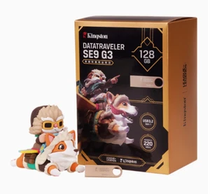 Metal Kingston League of Legends Corki USB 3.2 gen1 128GB Memory U Disk - Afbeelding 1 van 5