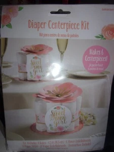 Kit de centro de pañales Sweet Baby Girl - Hace 6 centros de mesa - Imagen 1 de 1