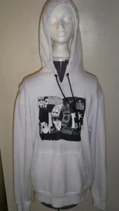MEN'S GUYS DC SHOES WHITE PULLOVER FLEECE HOODIE CARTOON COMIC DC LOGO NEW $59 - Picture 1 of 1