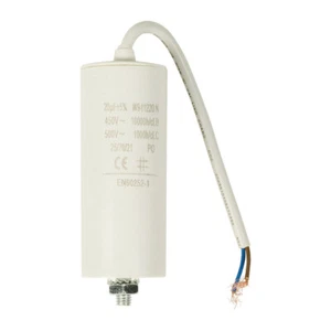 20uF Kondensator mit Kabel 20 µF uF 450 V mit Kabel 20 uF Anlaufkondensator - Bild 1 von 2