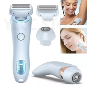 Rasoio elettrico donna 2 in 1 tagliabikini viso rimozione peli ascelle gambe - Foto 1 di 16