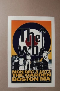Poster The Who Concert Tour 1973 Il Giardino di Boston - Foto 1 di 1