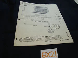 SAMS PHOTOFACT FOLDER MANUAL & SCHEMATIC RADIO ZENITH CHASSIS 9HT40Z2 & 9HT41Z2 - Picture 1 of 2