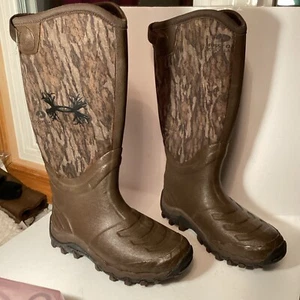 Under Armour Men's 16" Knee High Hunting Boots Mossy Oak Realtree Camo, Size 6 - Picture 1 of 6
