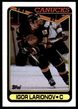 1990-91 Topps Igor Larionov RC Vancouver Canucks #359