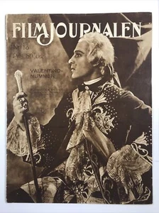 FilmJournalen Magazine Swedish August 31 1926 Rudolph Valentino Silent Movies - Picture 1 of 3