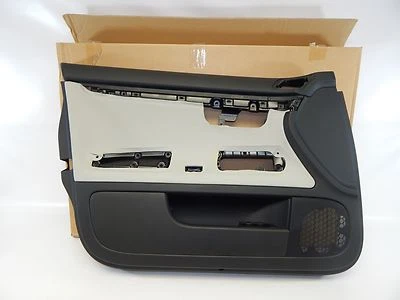Nuevo panel de puerta interior de conductor delantero izquierdo Audi RS4 2006-2008 plateado negro OEM Foto 1 de 4