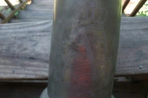 1815 GRAVUR [LFD] 1815 AUF DECKEL SCHWERER ZINNKRUG KRUG MIT KLAPPDECKEL - Bild 1 von 9