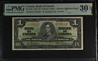 New ListingCanada 1 Dollar 1937 Bc-21b Gordon-Towers Ha7775227 - Pmg 30 Very Fine Epq