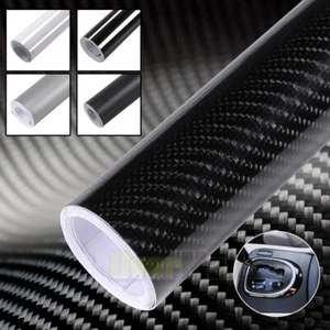 Rollo De Vinilo Para Coches Fibra De Carbono 3D Lamina Película Pegatinas Carros - Picture 1 of 52