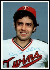 1980  Topps 5x7 Photos Gray Backs Roy Smalley  #40 Twins Near Mint NM