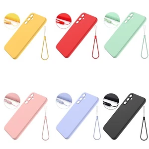 F Samsung Galaxy A55 5G SM-A556E/DS Easy to Install Silicone Case With Lanyard - Picture 1 of 13