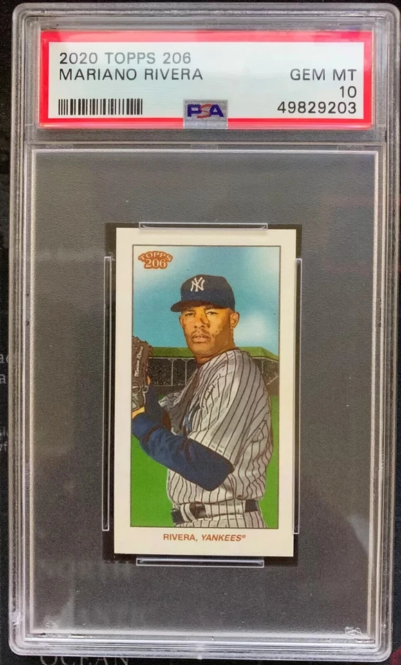 PSA 10 2020 Topps Yankees Baseball Mariano Rivera mini #206 GEM MINT - Image 1 of 1