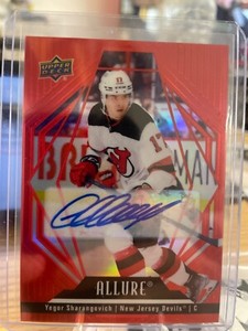 Yegor Sharangovich 2022-23 Allure Red Rainbow Auto