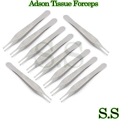 12 Pcs Adson Tissue Forceps Surgical Veterinary Instruments • 9.30$