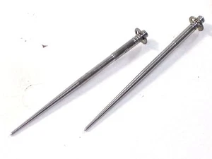 2 NEW Jet NEEDLE & Clip set PWK Keihin carb 30mm 26mm Triumph Norton BSA - Picture 1 of 2