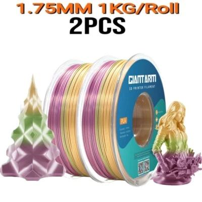 GEEETECH 2 kg filamento GIANTARM seta PLA colore arcobaleno 1,75 mm filamenti per stampante 3D