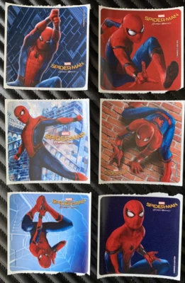 Pegatinas Spider-Man x 6 - Favores de fiesta de cumpleaños - Botín de fiesta Spiderman Marvel Foto 1 de 4