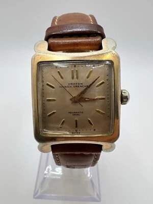 Vintage Men’s Watch CROTON NIVADA GRENCHEN AQUAMATIC 360EL Automatic Runs 10kgp - Image 1 of 4